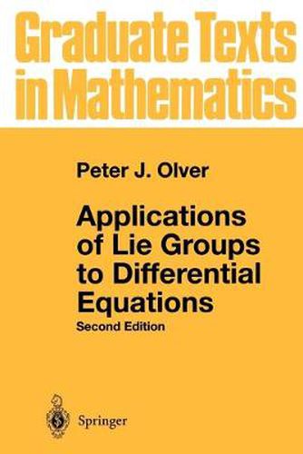 Cover image for Applications of Lie Groups to Differential Equations