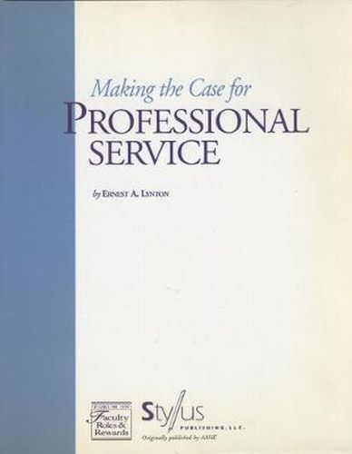 Cover image for Making the Case for Professional Service