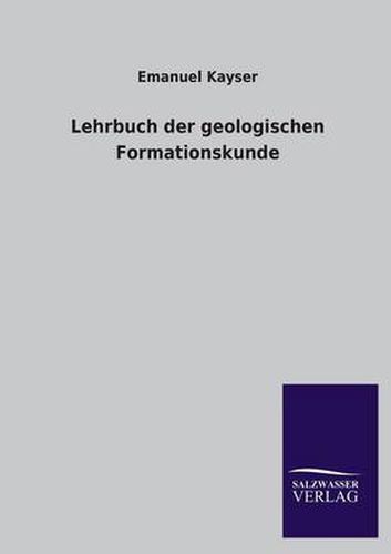 Cover image for Lehrbuch Der Geologischen Formationskunde