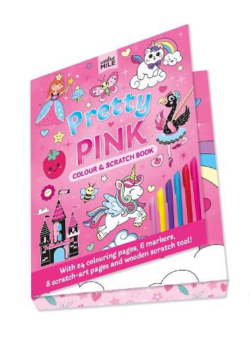 Cover image for Pretty in Pink Colour and Scratch Book