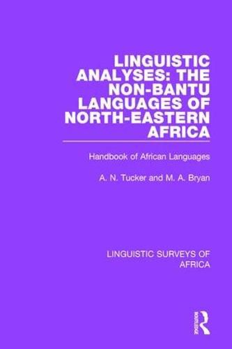 Cover image for Linguistic Analyses: The Non-Bantu Languages of North-Eastern Africa: Handbook of African Languages