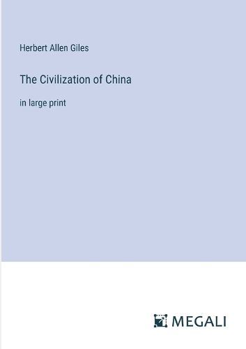 Cover image for The Civilization of China