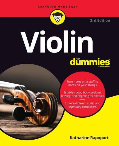 Cover image for Violin For Dummies - Book + Online Video & Audio Instruction, 3rd Edition