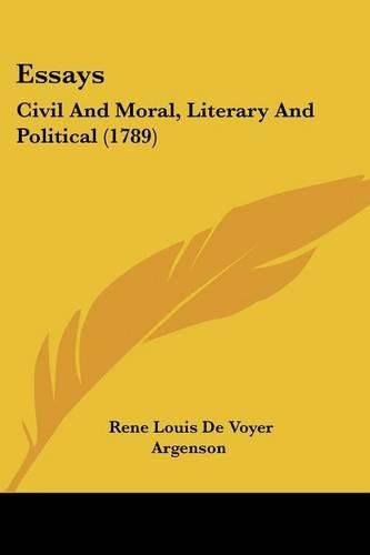 Essays: Civil and Moral, Literary and Political (1789)