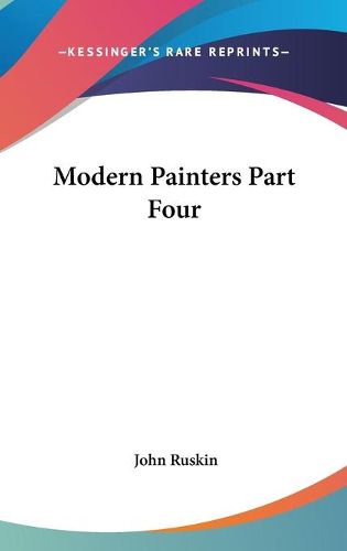 Cover image for Modern Painters Part Four