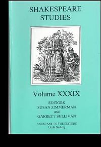 Cover image for Shakespeare Studies: Volume XXXIX