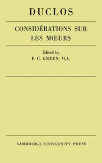 Cover image for Considerations sur les Murs de ce Siecle