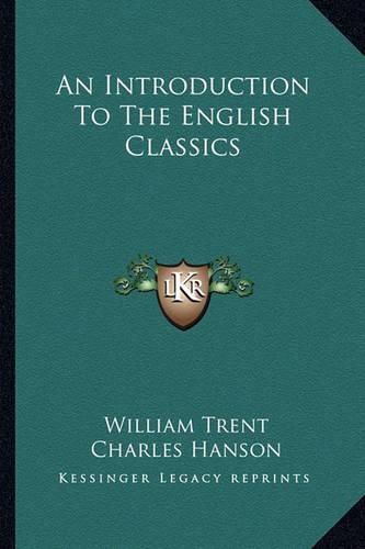 Cover image for An Introduction to the English Classics