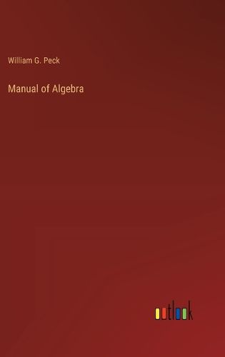 Cover image for Manual of Algebra