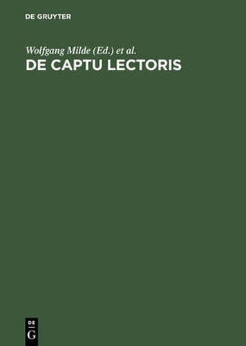 De captu lectoris: Wirkungen des Buches im 15. und 16. Jahrhundert dargestellt an ausgewahlten Handschriften und Drucken