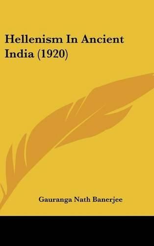 Cover image for Hellenism in Ancient India (1920)