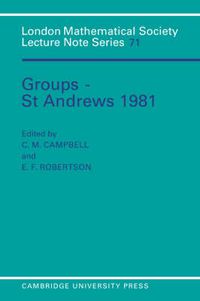 Cover image for Groups - St Andrews 1981