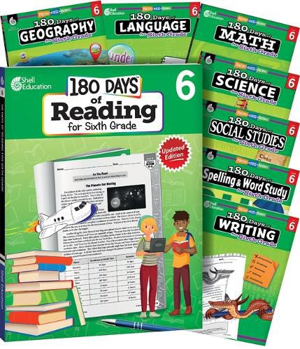 Cover image for 180 Days(tm) Bundle Grade 6: 8-Book Set