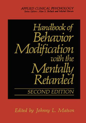 Cover image for Handbook of Behavior Modification with the Mentally Retarded