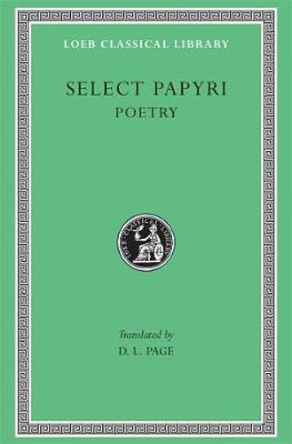 Cover image for Select Papyri: Poetry