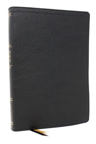 Cover image for Peace of God Bible: Discover and Experience God's Shalom Throughout the Bible (NKJV Black Genuine Leather, Red Letter, Comfort Print)