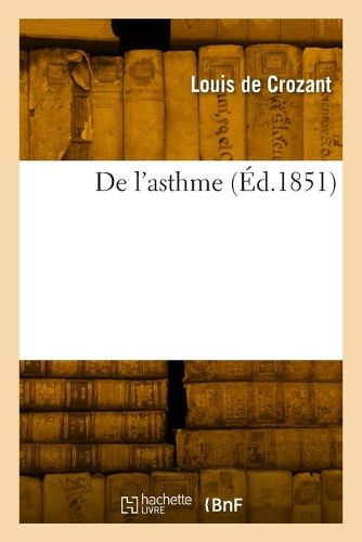 Cover image for De l'asthme