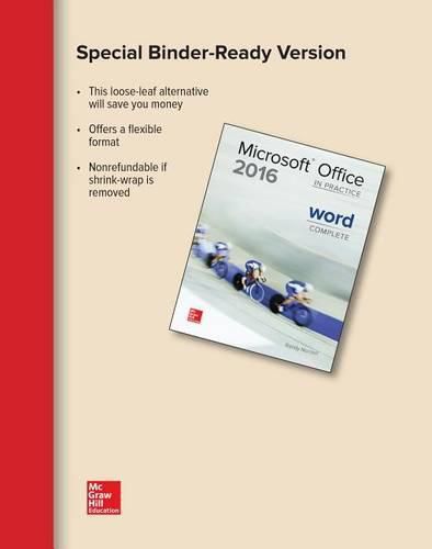 Cover image for Looseleaf for Microsoft Office Word 2016 Complete: In Practice