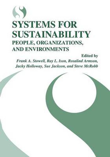 Cover image for Systems for Sustainability: People, Organizations, and Environments