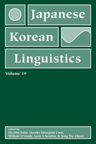 Cover image for Japanese/Korean Linguistics