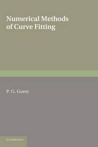 Cover image for Numerical Methods of Curve Fitting
