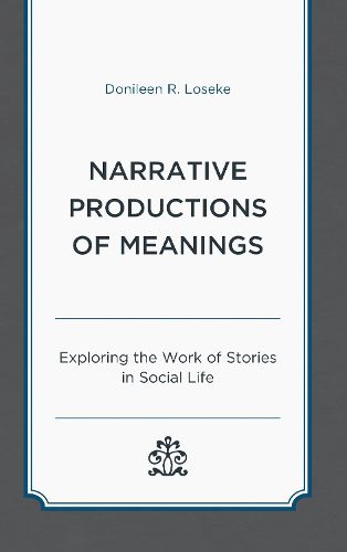 Cover image for Narrative Productions of Meanings