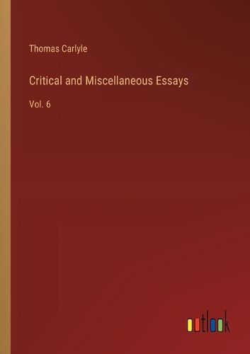 Cover image for Critical and Miscellaneous Essays