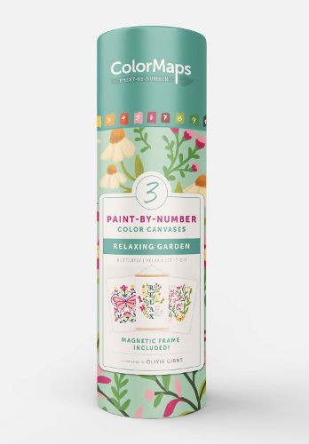 Cover image for ColorMaps Paint-by-Number Relaxing Garden