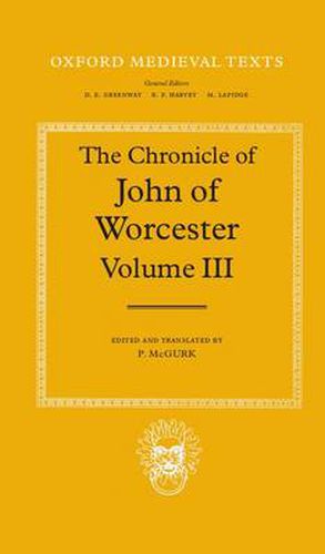 Cover image for The Chronicle of John of Worcester