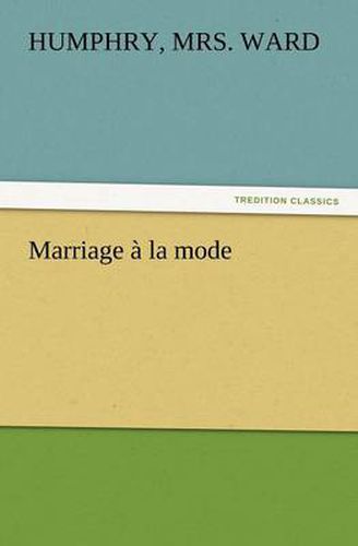 Cover image for Marriage a la Mode