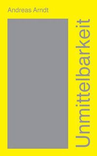 Cover image for Unmittelbarkeit