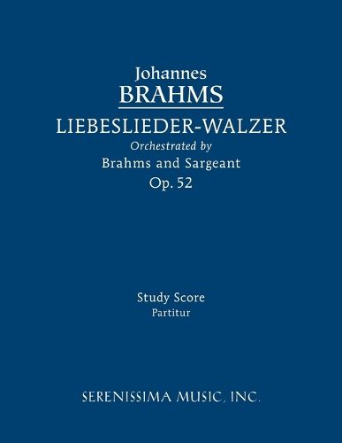 Cover image for Liebeslieder-Walzer, Op.52: Study score