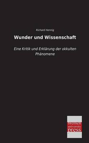 Cover image for Wunder Und Wissenschaft