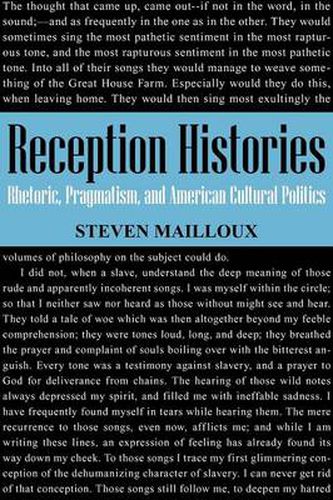 Cover image for Reception Histories: Rhetoric, Pragmatism and American Cultural History