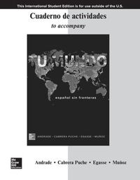 Cover image for ISE Workbook/Laboratory Manual for Tu mundo