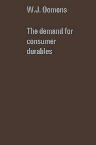 Cover image for The demand for consumer durables