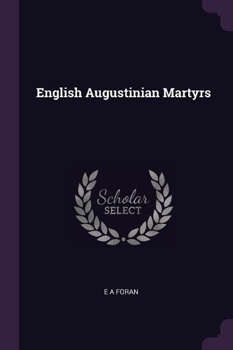 Cover image for English Augustinian Martyrs