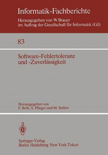 Cover image for Software-Fehlertoleranz und -Zuverlassigkeit