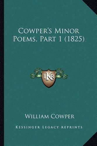 Cover image for Cowper's Minor Poems, Part 1 (1825)