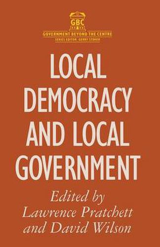 Cover image for Local Democracy and Local Government