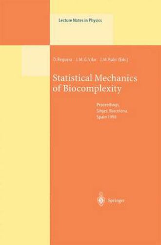 Cover image for Statistical Mechanics of Biocomplexity: Proceedings of the XV Sitges Conference, Held at Sitges, Barcelona, Spain, 8-12 June 1998