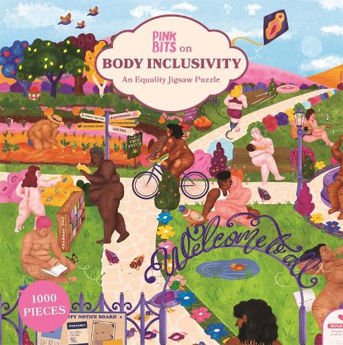Pink Bits on Body Inclusivity Jigsaw Puzzle (1000 pieces)