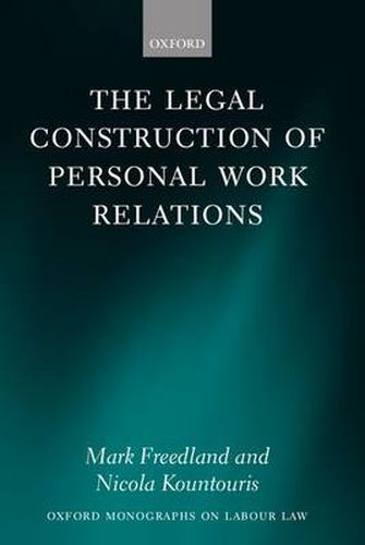 Cover image for The Legal Construction of Personal Work Relations