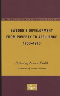 Cover image for Sweden's Development From Poverty to Affluence, 1750-1970