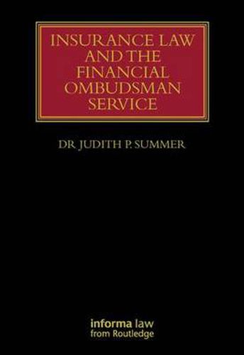 Cover image for Insurance Law and the Financial Ombudsman Service