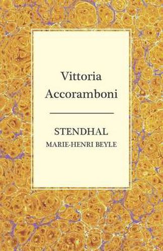 Cover image for Vittoria Accoramboni