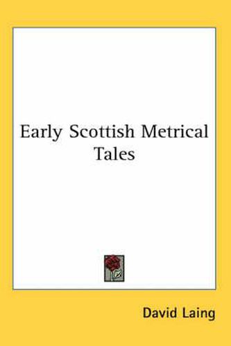 Cover image for Early Scottish Metrical Tales