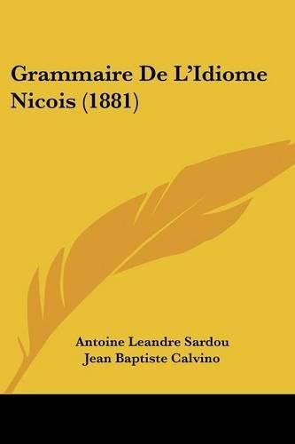 Grammaire de L'Idiome Nicois (1881)