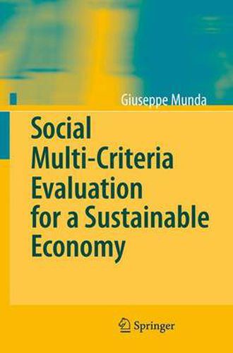 Cover image for Social Multi-Criteria Evaluation for a Sustainable Economy