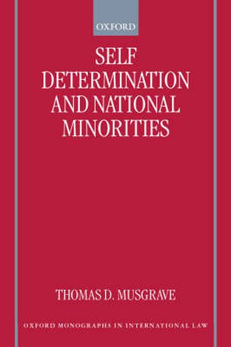 Cover image for Self Determination and National Minorities